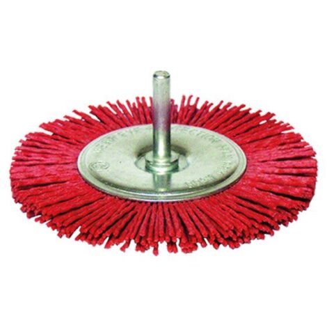 Brosse circulaire sur tige nylon diamètre 75 mm fil diamètre 0,2 mm - Leman (1/3)