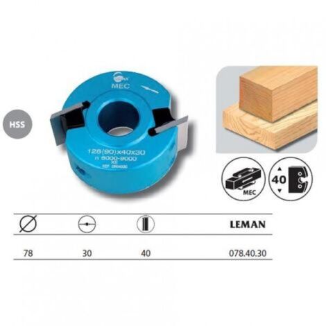 Leman - Porte-outils à profiler Diamètre 78 mm haut. 40 mm - 078.40.30