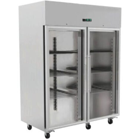 Armoire Réfrigérée Positive 2 Portes Vitrées GN 2/1 1400 L