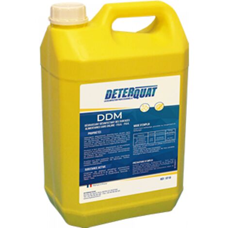 Deterquat ddm degraissant desinfectant alimentaire pour surface / 5l - HYDRACHIM - Dégraissants