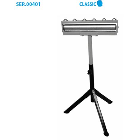 Leman – Servante à rouleau avec plateau à billes basculant – Hauteur réglable jusqu'à 100 cm – Charge maximale 80 kg – Rouleau galvanisé sur roulements (1/4)