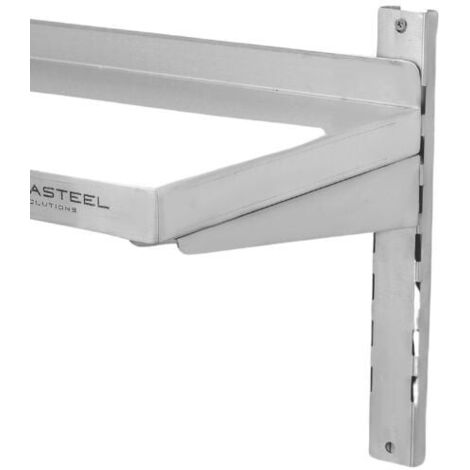 Etagère Murale en Inox sur Crémaillères - L 1000 x P 300 mm