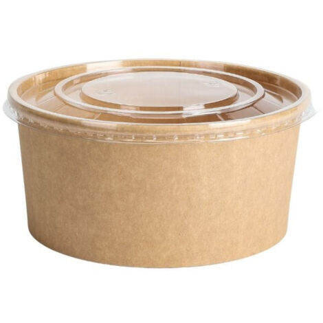 Bol à Salade Kraft - 1300 ml - Lot de 50 (1/5)