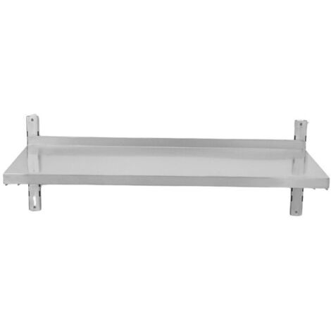 Etagère Murale en Inox sur Crémaillères - L 1000 x P 400 mm (1/5)