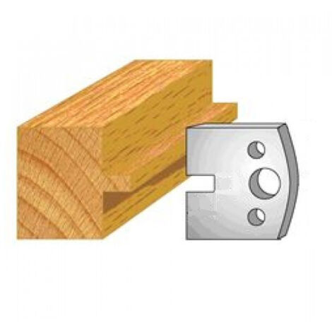 Leman – Jeu de 2 fers profilés acier Ht.40 mm – Réaffûtables pour durabilité – Pour bois dur et teck – Modèle Classic PROFIL N°017