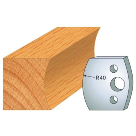Leman - Jeu de 2 fers profilés acier Ht.40 mm N°087