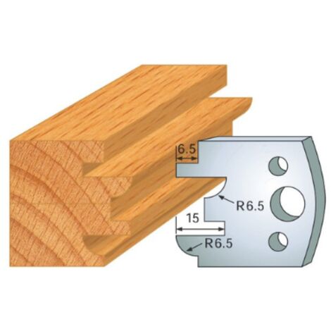 Leman - Jeu de 2 fers profilés acier Ht.40 mm N°096
