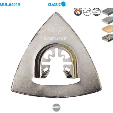 Leman - Plateau de ponçage diamanté 80x80 mm - 4019.01 (1/2)