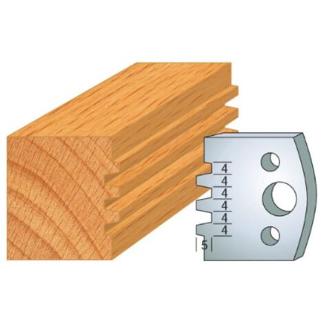 JEU DE 2 FERS PROFILES ACIER HT.40MM N°076 - 800.076 - LEMAN