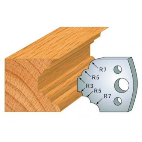 Leman - Jeu de 2 fers profilés acier Ht.40 mm N°021