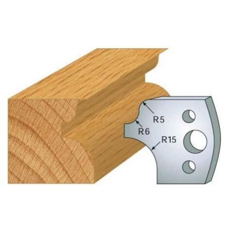 Leman - Jeu de 2 fers profilés acier Ht.40 mm N°011