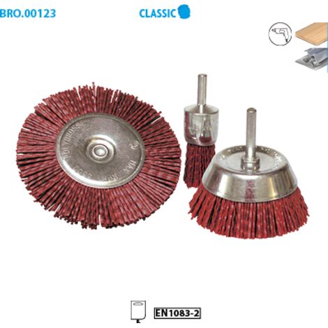 Lot de 3 brosses fil nylon Classic (1/3)