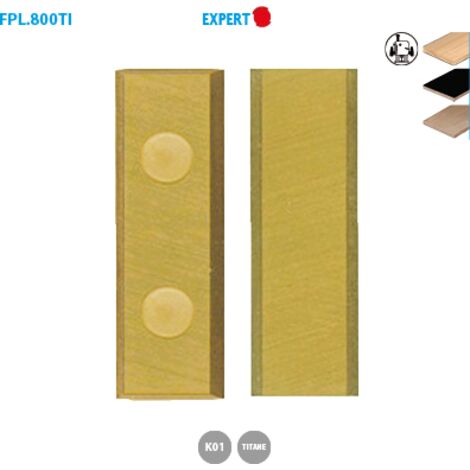 PLAQ.HM+TIN 30X10X1,5 REVERS. 4Z (MECHE D.14 A 22) - 800.301.01TIN - LEMAN (1/3)
