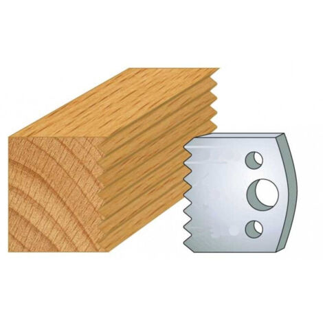 Leman – Jeu de 2 fers profilés acier 40 mm – Épaisseur 4 mm – Modèle Classic PROFIL N°077 – Pour bouvetage et réaffûtables