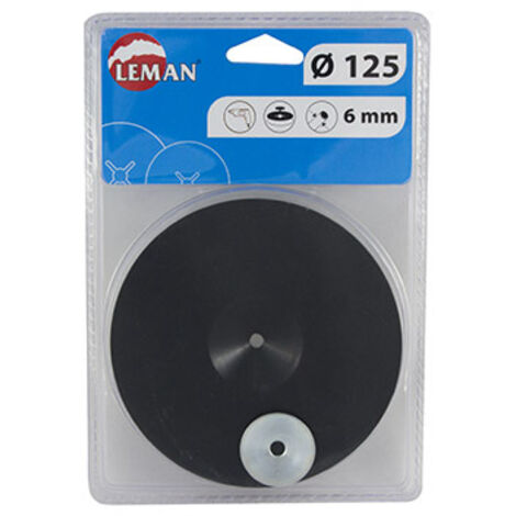 LEMAN Plateau caoutchouc pour disque fibre
