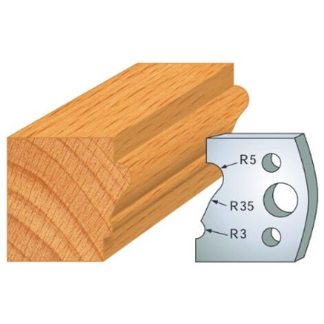 Leman - Jeu de 2 fers profilés acier Ht.40 mm N°081