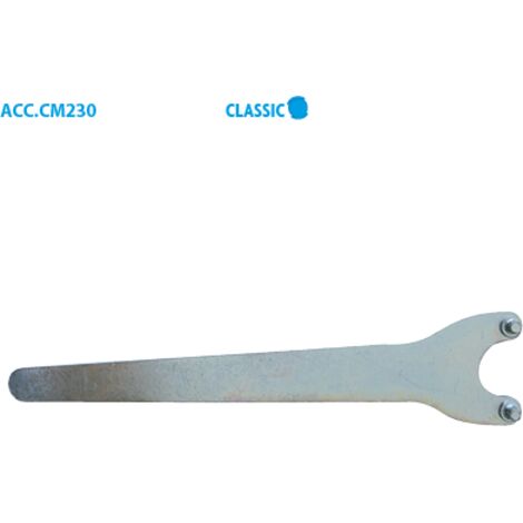 Clé de meuleuse à double ergot 230 mm – Pour ébavurage précis – Matériaux résistants à l'usure – Conception ergonomique