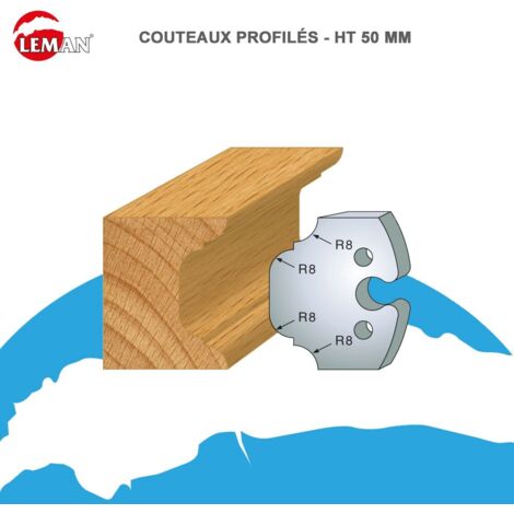 Leman - Jeu de 2 contre-fers profilés Ht.50 mm N°214 (1/2)