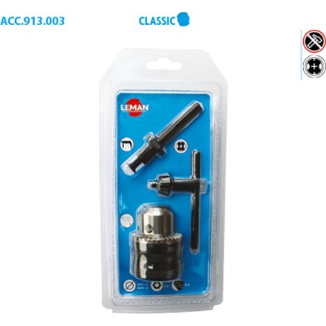 Kit mandrin + clé + adaptateur LEMAN 913.003 - SDS Perforateur (1/3)