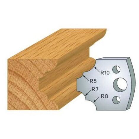 Leman - Jeu de 2 fers profilés acier Ht.40 mm N°022