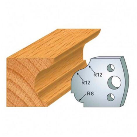 Leman - Jeu de 2 fers profilés acier Ht.40 mm N°061