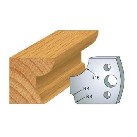 Leman - Jeu de 2 fers profilés acier Ht.40 mm N°043