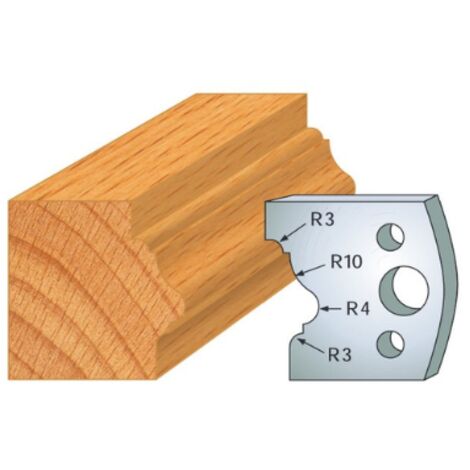 Leman - Jeu de 2 fers profilés acier Ht.40 mm N°102