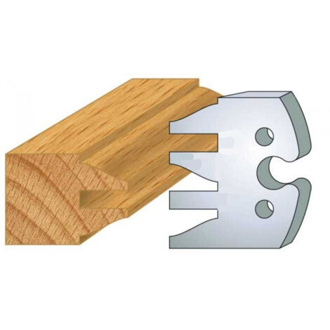 Leman – Jeu de 2 fers profilés acier réaffûtables 50mm – Performance optimale pour travail du bois – Couteaux pour bois dur (1/4)