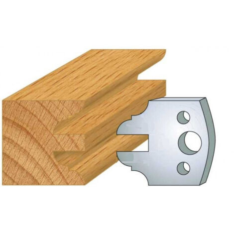 Leman - Jeu de 2 fers profilés acier Ht.40 mm N°099