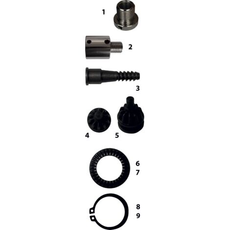 Leman – Bague d'adaptation mandrin tournage 1' x 8 TPI mâle – M33 x 3,5 femelle – Pour montage sécurisé – Compatible mandrins classiques - M33X3