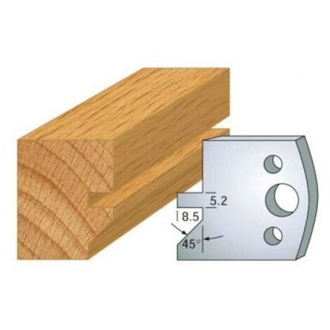 Leman - Jeu de 2 fers profilés acier Ht.40 mm N°084