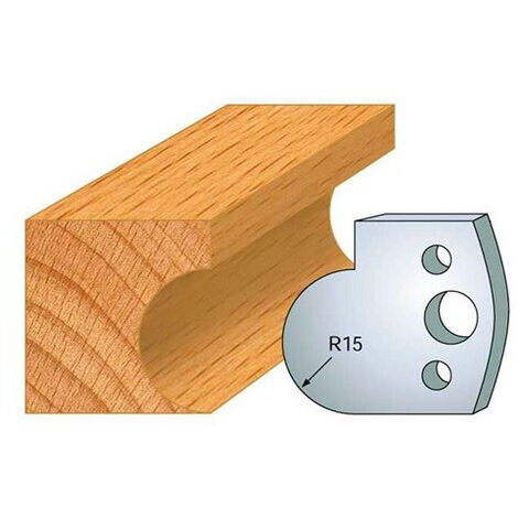 Leman - Jeu de 2 fers profilés acier Ht.40 mm N°065