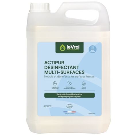 Détergent désinfectant ACTIPUR MULTI-SURFACES - 5 L - LE VRAI PROFESSIONNEL (1/6)