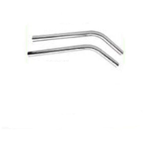 2 tubes S en acier chromé 50cm D38mm pour les aspirateurs ASP Leman (1/2)