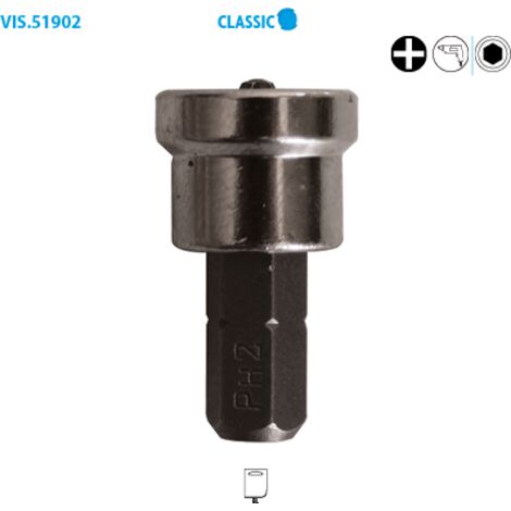 Leman – Lot de 2 embouts avec butée pour Placo – Empreinte torx – Longueur 50mm – Pour plâtre et cloisons sèches (1/5)