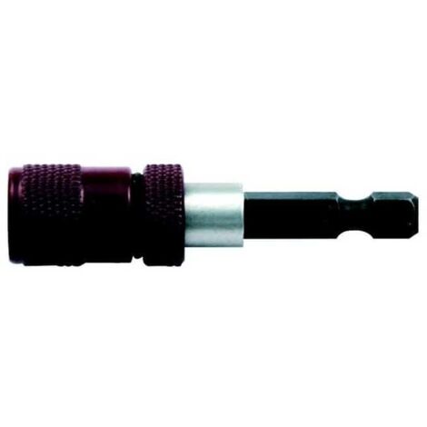 Leman – Porte-embout magnétique spécial placo 1/4' Lg 60 – Butée de profondeur – Aimant puissant pour vis – Usage professionnel - PEM58510 (1/5)