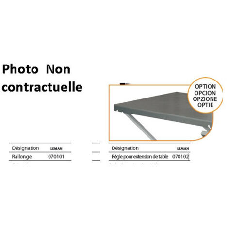 RALLONGE DE TABLE A DROITE POUR LOSST315 - 070101 - LEMAN (1/3)