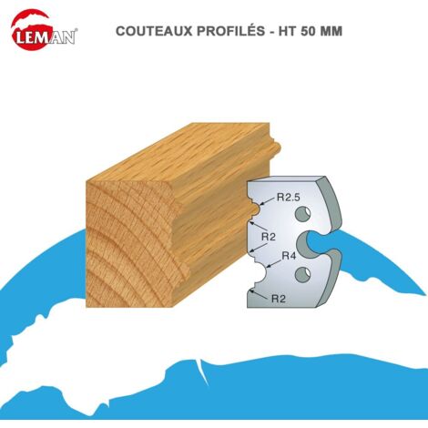 JEU DE 2 CONTRE-FERS PROFILES HT.50MM N°211