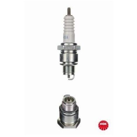 Bougie d'allumage BR8HSA Ø14mm Longueur Culot: 12.7mm Électrode Longue Cuivre Design Sp - Tige Filetée - Olive démontable (1/4)