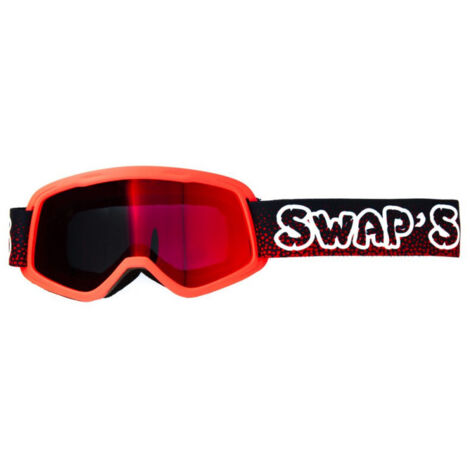 Masque Cross BUBBLE KID - ROUGE - Bandeau BLEU - Ecran Iridium ROUGE /OR (1/2)