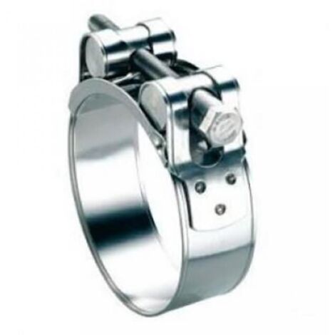 Collier pour Silencieux Ø56mm à 59mm en INOX (1/4)