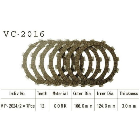Kit Disques d'Embrayage Garnis Yzf 1000 R1 1998 (1/2)
