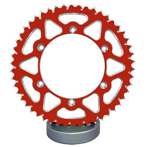 Couronne Alu TT Rouge - 520 - 48 Dents - Made in Germany (1/3)