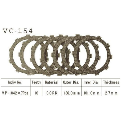 Kit Disques d'Embrayage Garnis Xr500 R 1979/1982 (1/2)