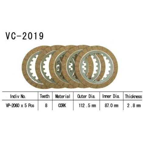 Kit Disques d'Embrayage Garnis Ttr 90 2000/2002 (1/2)