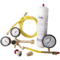 Clas – Kit détection de fuites azote/hydrogène 50bar – Manomètre haute pression – Compatible installations réfrigération et climatisation – Raccords spécifiques gaz