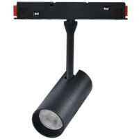 Spot LED Série 16mm 7W pour Rail Magnétique Noir 48V 4000K - Ledme - LM3565