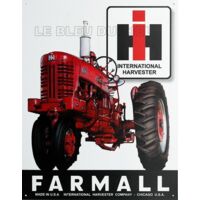 Plaque publicitaire motif tracteur case ih neuf - Décoration