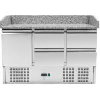 Meuble à Pizza Réfrigéré Compact 600x400 - 1 Porte et 4 Tiroirs