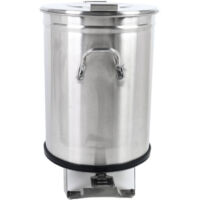 Poubelle Inox avec Pédale - Dynasteel